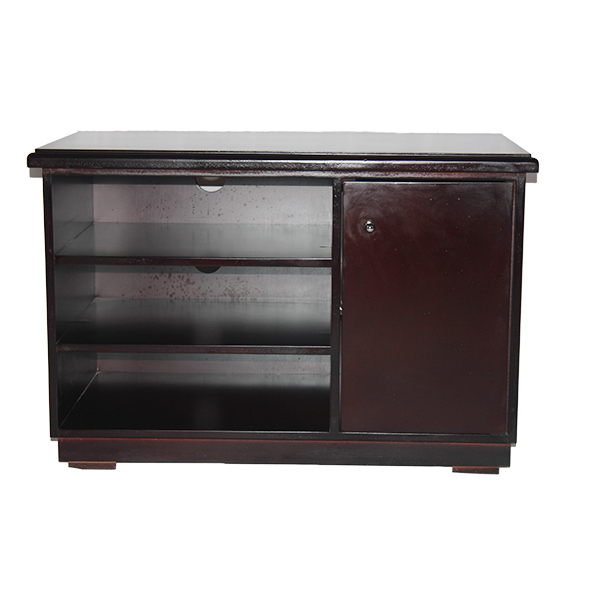 Small Painted TV stand, three shelves and one door – Ericsim Furniture's